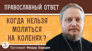 КОГДА НЕЛЬЗЯ МОЛИТЬСЯ НА КОЛЕНЯХ   Протоиерей Феодор Бородин