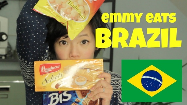 Emmy Eats Brazil tasting Brazilian snacks
