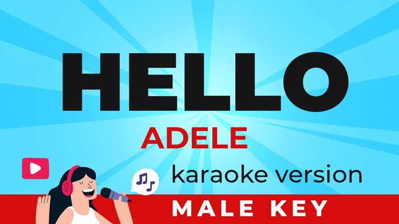 Adele Hello ( Karaoke Version) ( Male