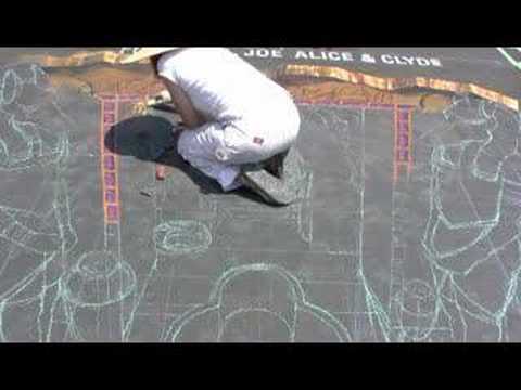 3 D Street Painting by Tracy Lee Stum Escape of the