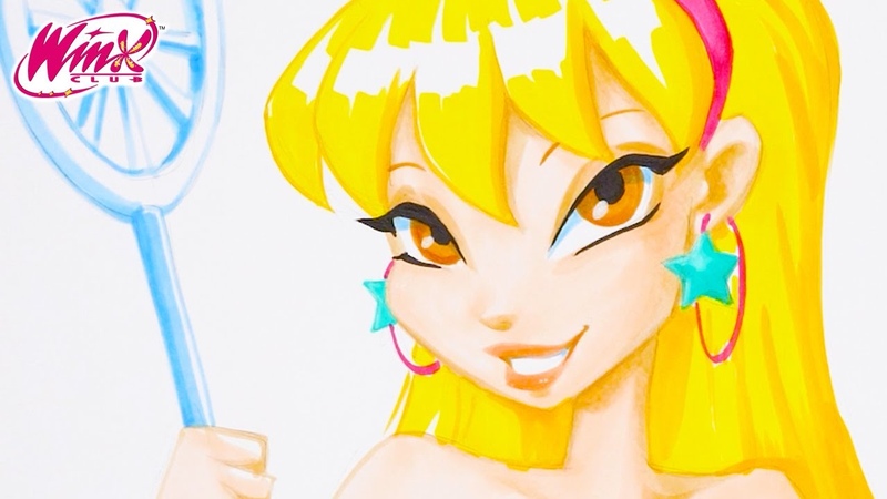 Winx Club Draw and colour