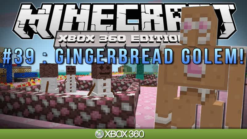 Minecraft Xbox, GINGERBREAD GOLEM, Survival,