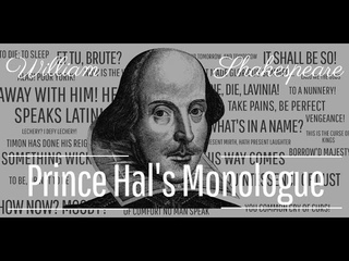 Prince Hal's Monologue | Монолог принца Хэла из пьесы Генрих IV, часть 1 (акт I, сцена II)