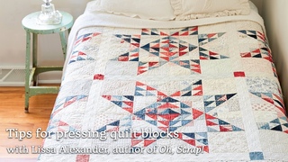 Tips for pressing quilt blocks with Lissa Alexander | Martingale