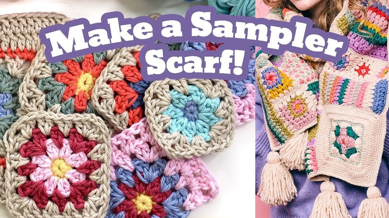 Design Your Own Bohemian Crochet Scarf Pt. 1 The Granny