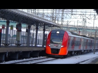 Электропоезд ЭС2Г-045 Ласточка станция МЦК Андроновка