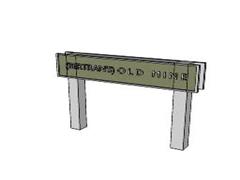 ZA3D - Station Sign - Bertram's Old Mine