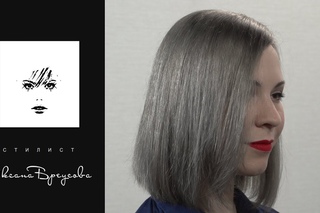 Окрашивание в пепельный/платиновый блонд из светло-коричневого цвета. Ash blond. Platinum blond.