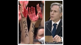 Protesters call for Gaza ceasefire amid Blinken’s Senate testimony