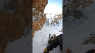Down climb. Narrow turns. | Alta, UT #skiing #ski