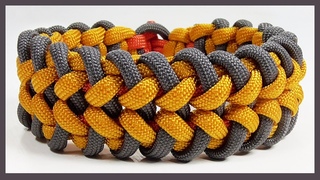 Paracord Bracelet Tutorial: &quotModified Turbine Blades" Bracelet Design Without Buckle