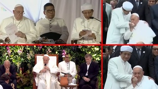 Francesco benedice tutte le religioni in Indonesia: apostasia