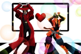 [MMD HELLSING]Caramelldansen &島津豊久[ドリフターズ]