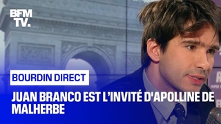 Juan Branco face  Apolline de Malherbe en direct