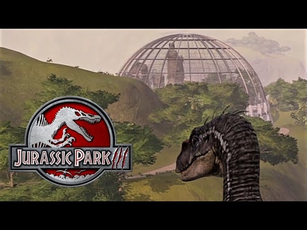 Isla Sorna Jurassic Park 3 Rebuilt Spinosaurus, T Rex, Ceratosaurus, Raptors Pteranodon (4 K60