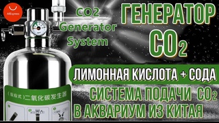 Генератор CO2 на  лимонной кислоте и соде в баллонном исполнении.  CO2 Generator Review.
