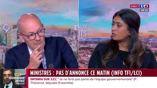 Pricia Thevenot perd pied quand le journaliste aborde le sujet de la dette et ses interets