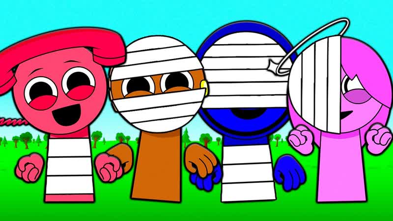 НОВЫЕ СПРУНКИ ОС НО ВЫЖИЛИ ТЕЛЕ РОУЗ ДОРН ДЖЕВИН INCREDIBOX SPRUNKI