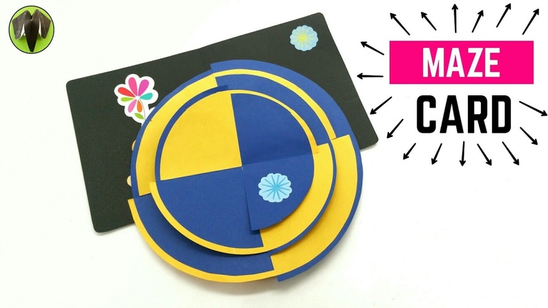 Circular Maze Card ( Unique Design) DIY Tutorial by Paper Folds