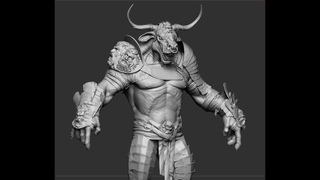 Retop Minotaur (ретопим буренку , разговариваем за жизнь )