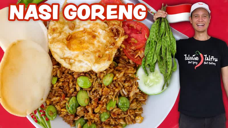 Indonesian Street Food NASI GORENG RECIPE Fried Rice , Street Food at Home Ep.