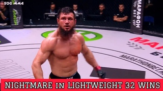 NIGHTMARE in LIGHTWEIGHT  ALI HULK BAGOV - TOTAL DESTRUCTION IN THE OCTAGON  -HIGHLIGHTS HD