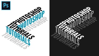 Isometric 3D Text Effect - Typography Photoshop Tutorial